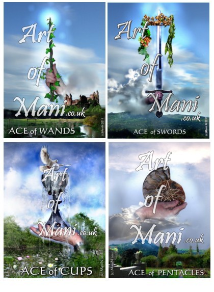Tarot - Ace Cards (c) Mani Navasothy 2013