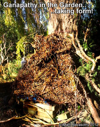 Ganapathy in the Garden - taking shape (c)ManiN