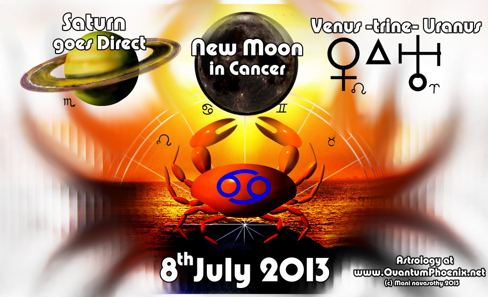 new moon in cancer ..aided by energies of saturn going direct