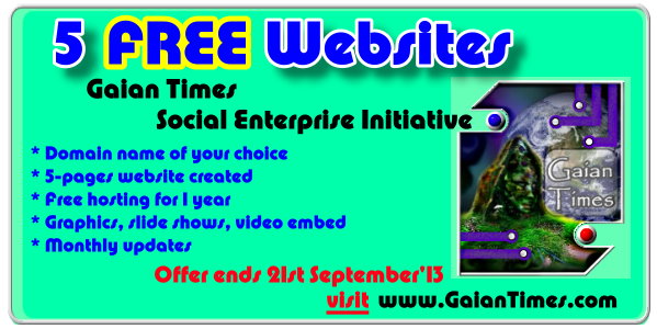 Gaian Times Magazine- Free website offer -Sept 2013
