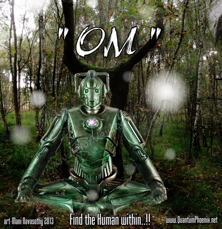 Meditating Cyberman (c) Mani Navasothy 2013