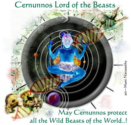 Invoking Cernunnos -Lord of the Beasts.. (c) www.ArtofMani.co.uk 2014