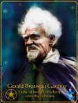 Gerald Brosseau Gardner -father of wicca -art (c) Mani Navasothy 2014