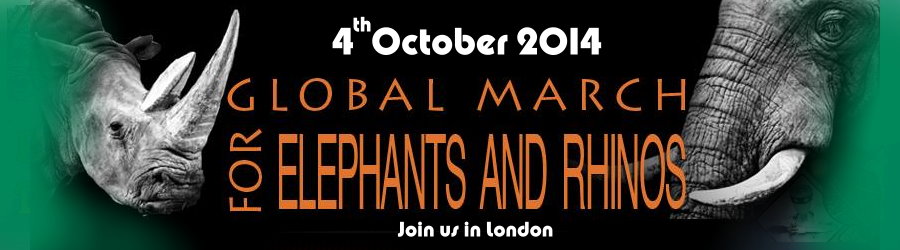 Globall March for Elephants & Rhinos - London 4Oct2014
