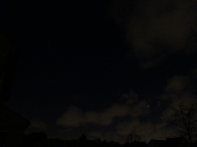 Jupiter (top left) Venus (bottom right)  - Photo taken on 5thMay'15 @22:17hrs gmt from S.London  (c)MN