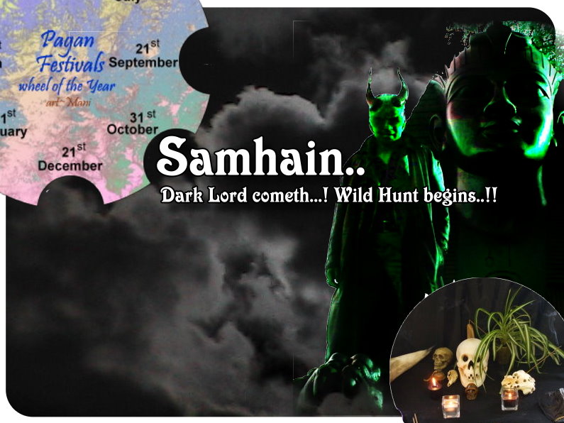 London Woodlnd Wiccan Samhain open ritual 31 Oct 2015 by Mani & friends