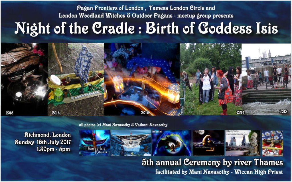 Night of the Cradle – Birth of Goddess Isis Ritual (Richmond, London)&nbsp;16July17
