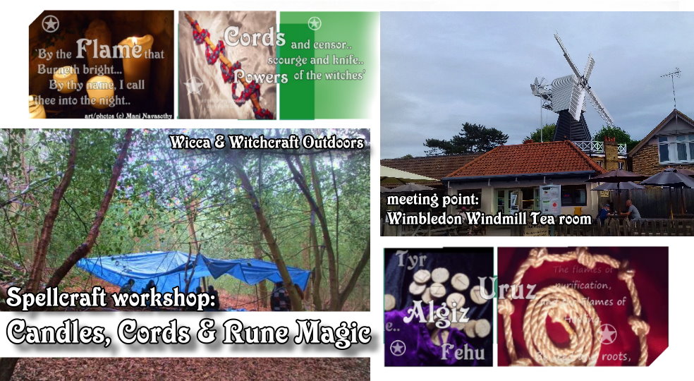 learn basic wicca spellcraft in woodland setting - Candle magic, Cord magic & Rune magic - taught by Mani Navasothy Wiccan High Priest