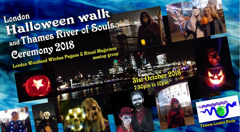 Woodland witches London Halloween walk &amp; tamesa river of souls 2018