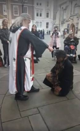 mani navasothy knighted by King Arthur Pendragon 2017