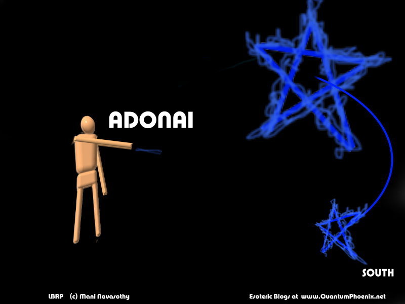 e draw 2nd pentagram in south