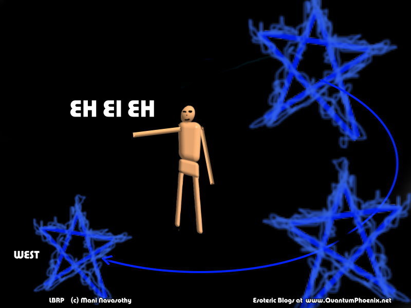 f draw 3rd pentagram in west