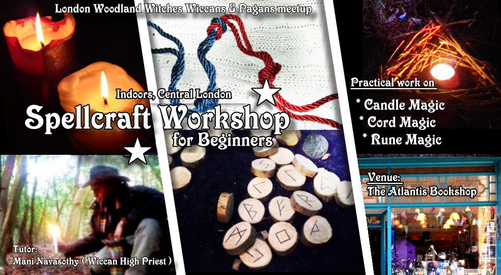 spellcraft workshop at Atlantis - Jan2020 candles cords rune magic by Mani Navasothy